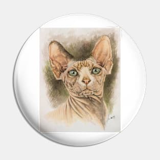 Sphynx Portrait Pin