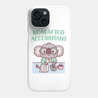 Cute Koala Koalafied Accountant Pun Phone Case