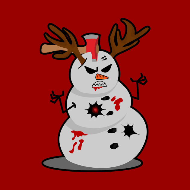 Angry snowman by MushroomEye