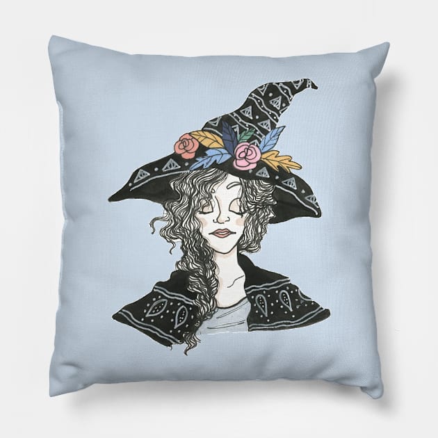 Little Witch Pillow by EmilyRCarrier