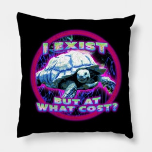 Vintage Existential Dread Turtle Pillow