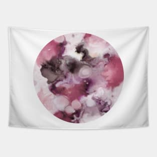 Organic Abstract in shades of plum Tapestry