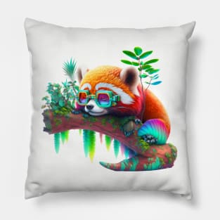 Sleeping Red Panda Pillow