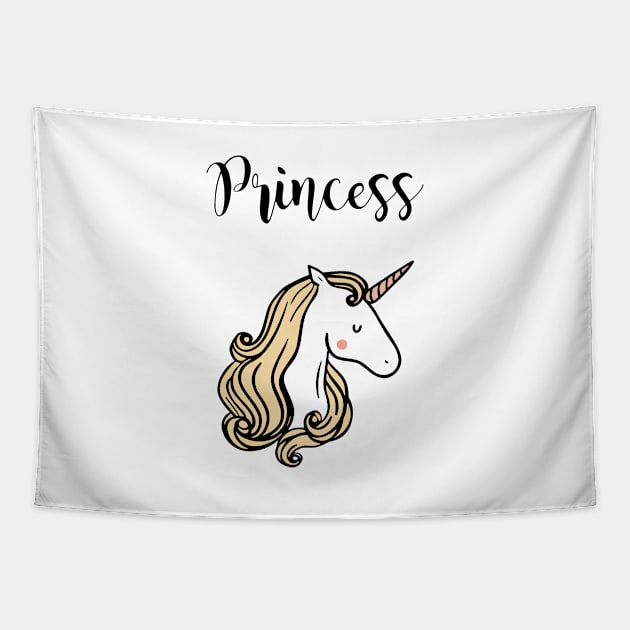 Princess Palalula Women Is Unicorn Birtday Unicorn Horse Tapestry by huepham613