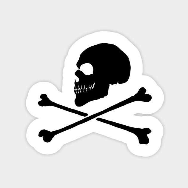 skull silhouette Magnet by NITO