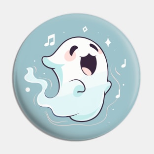 Cute singing ghost Pin