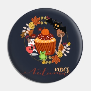 Autumn vibes with animals Pin