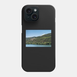 Point of view shot of terraced vineyards in Douro Valley Phone Case