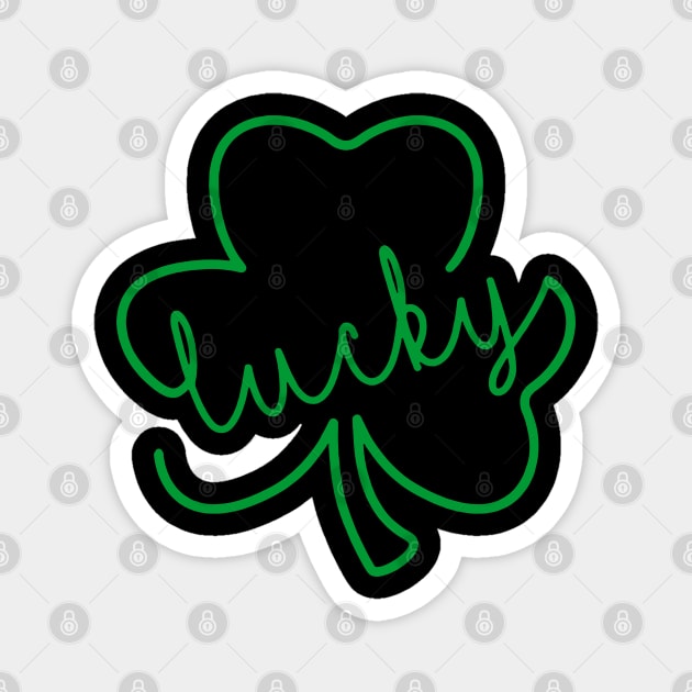 Lucky Shamrock, St. Patrick's Day Magnet by dreadtwank