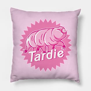 Tardie the Pink Tardigrade Pillow