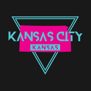 Kansas City Kansas Retro Vintage Triangle KS T-Shirt