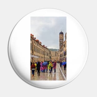 Rainy Day on the Stradun, Dubrovnik Pin