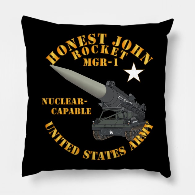 Artillery - Honest John Rocket - MGR1 Pillow by twix123844