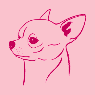 Chihuahua (Pink and Berry) T-Shirt