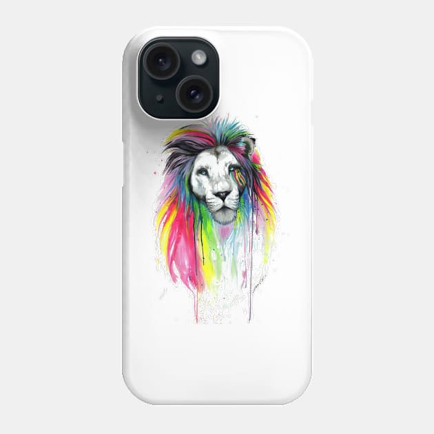 Lion colorful 1 Phone Case by Invisibleman17