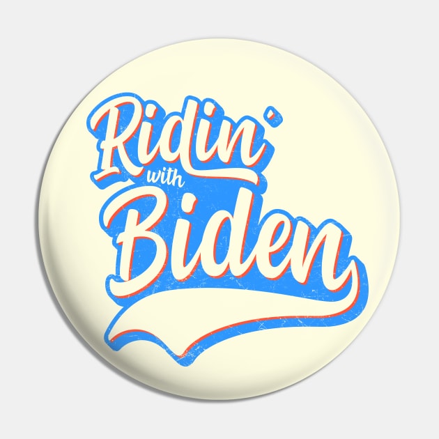 Ridin' With Biden Pin by tommartinart