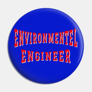 Environmental Engineer in Red Color Text Pin