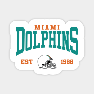 Retro Miami Football Magnet