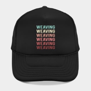 Colorful Text Weaving Weaver Hat