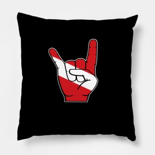 Rock On Scuba Diver Pillow