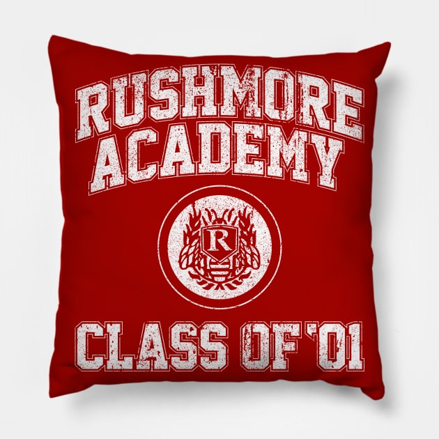 Rushmore Academy Class of 01 Pillow by huckblade