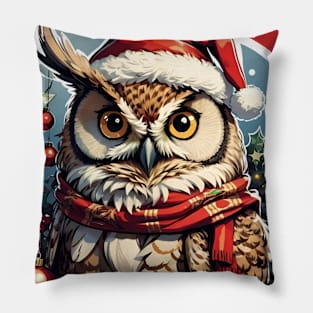 Owl i want for christmas Pillow