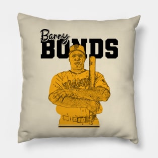 Barry Bonds || Black retro Pillow