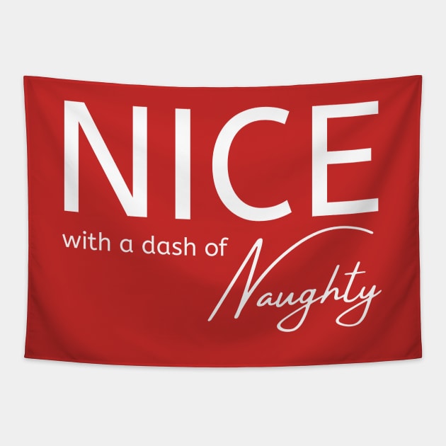 Nice With a Dash of Naughty Cheeky Witch® Tapestry by Cheeky Witch
