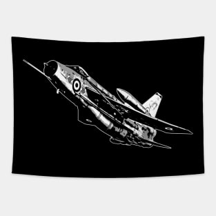 English Electric Lightning Jet Fighter Aircraft RAF Airplane Plane Tapestry