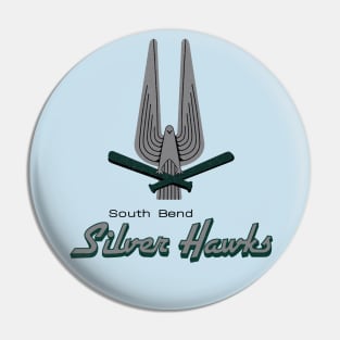 Classic South Bend Silver Hawks Baseball Pin