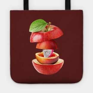 Apple Peach Dragon Fruit Gifts Vegetarian Tote