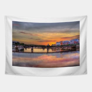 Shannon River Sunset, Limerick, Ireland Tapestry