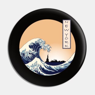 Great Wave off New York Pin