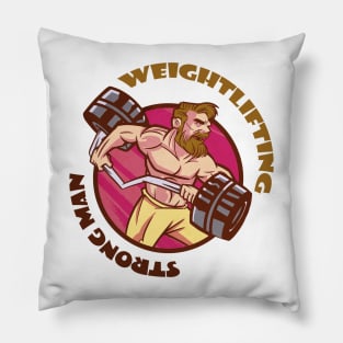 Weightlifting strong man Pillow