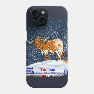 Texas Snowmageddon- Longhorn Phone Case