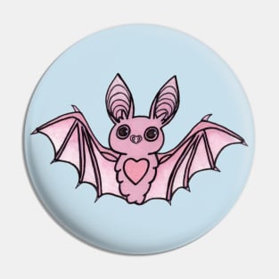 Cute Pink Bat Pin