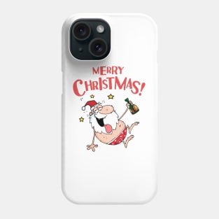 santa drunk Phone Case