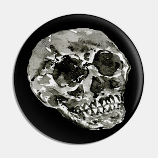 Watercolor Primative Skull Pin