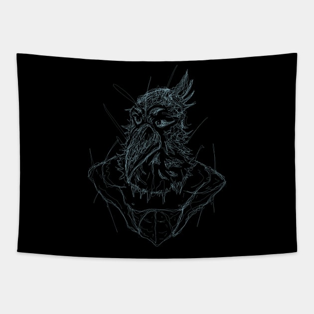 BIRD HEAD ANIME Tapestry by PNKid