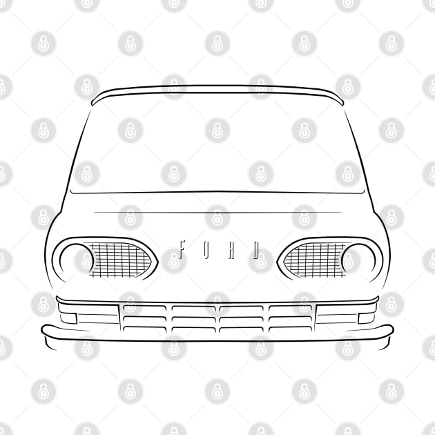 Ford Econoline - front Stencil, black by mal_photography