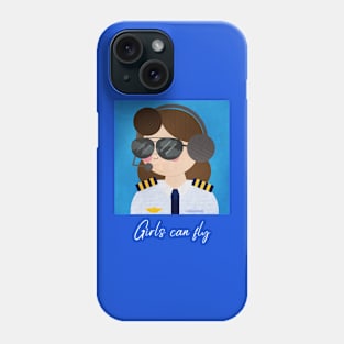 Girls Can Fly Pilots Gift Phone Case