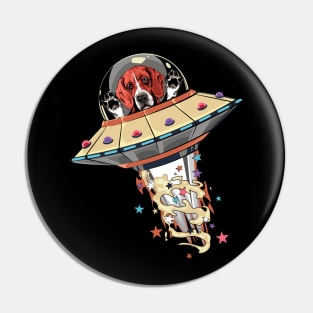 Space Beagle Abduction Close Encounter of UFO Pin