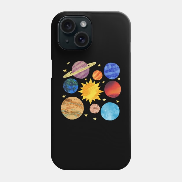 solar system Phone Case by DuViC