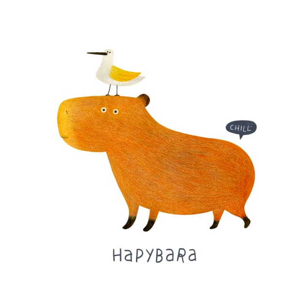 Hapybara Capybara by MrFox-NYC