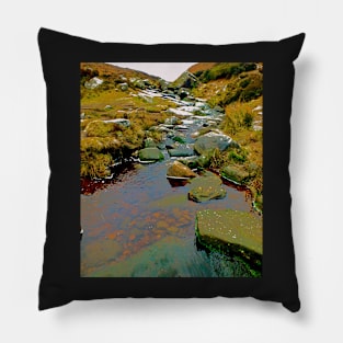 Ilkley Moorland Stream Pillow