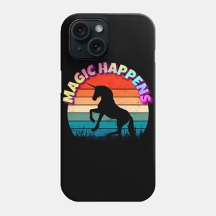 Unicorn Magic Happens Phone Case