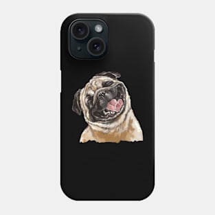 Pug Life Legends Stylish Doggy Tee, Canine Couture Triumphs Phone Case