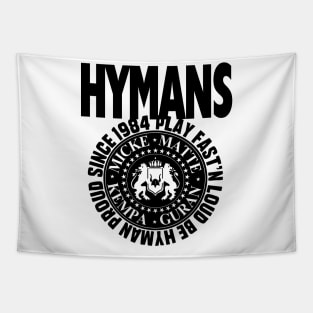 Hymans Play Fast'n Loud Be Hyman Proud 1984 black Tapestry