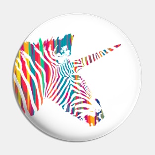 Rainbow Zebracorn Pin