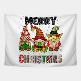 Merry Christmas Gnome Family Funny Xmas Tree Women Men Kids Tapestry